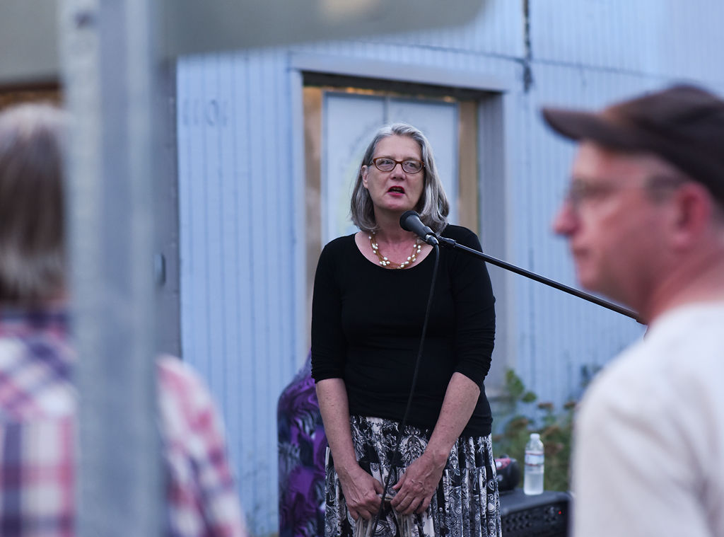 Pat Kelly, from the Ridgeway Neighborhood Association, lives across the street